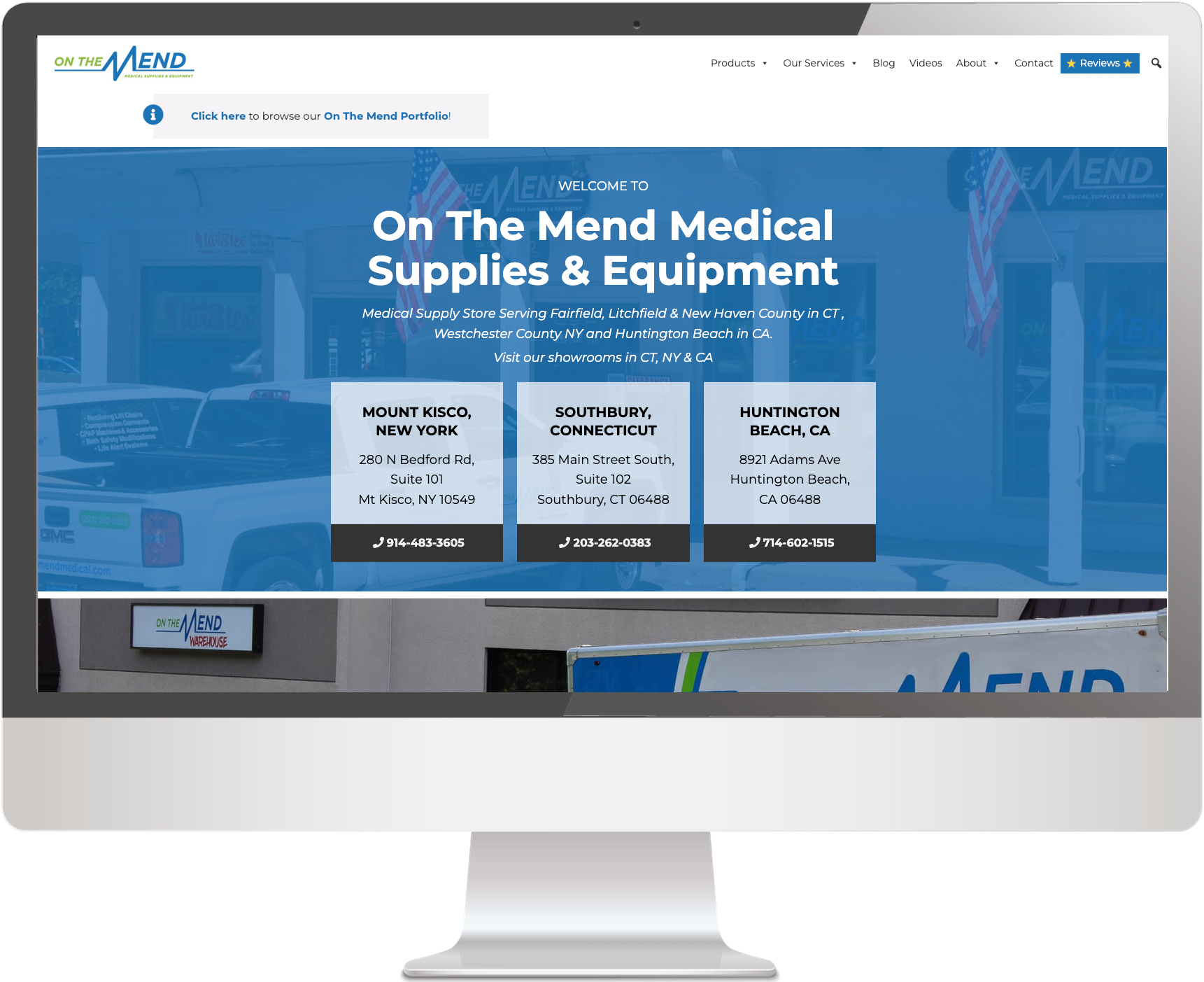 On The Mend Medical Supplies & Equipment - Featured Project Image